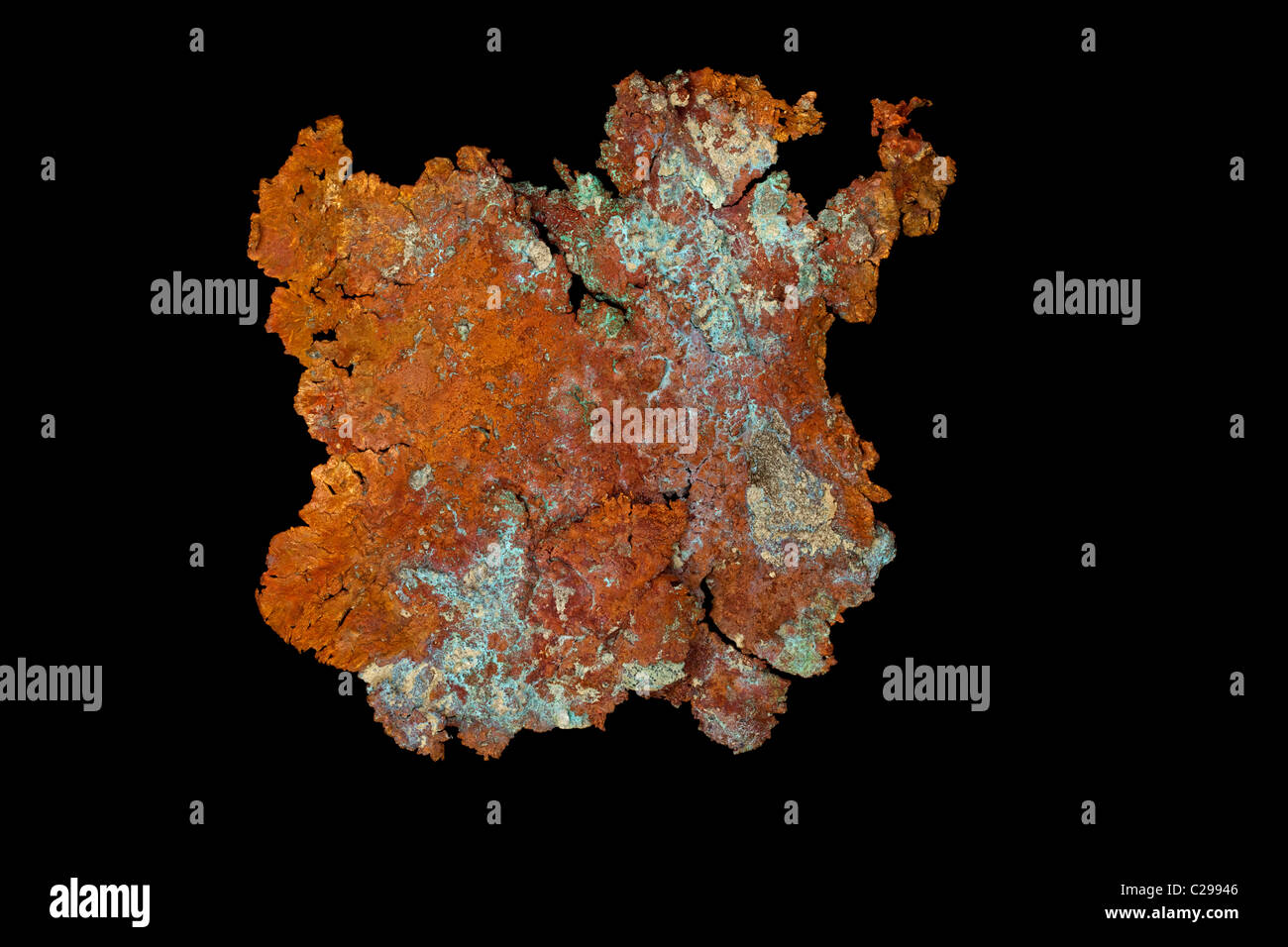 Native Kupfer - Cu - Ray Mine - Pinal County - Arizona - USA - Kupfer ist vielleicht das wichtigste ökonomisch sinnvolle Metall Stockfoto