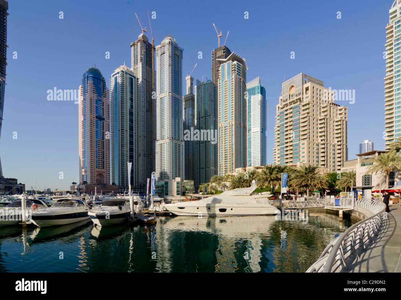 Naher Osten, Vereinigte Arabische Emirate, Vereinigte Arabische Emirate, Dubai Marina Stockfoto