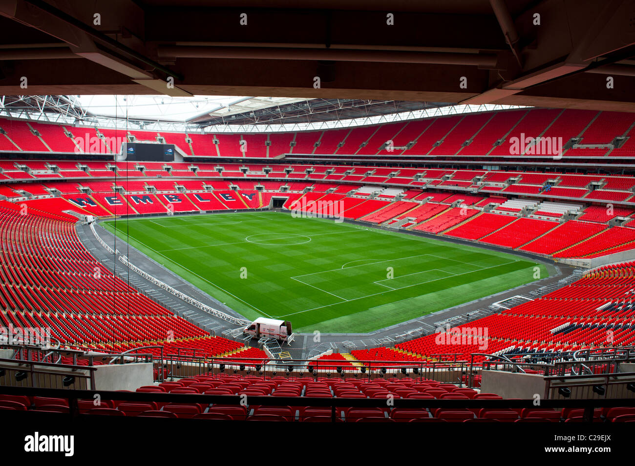 Wembleystadion leer Stockfoto