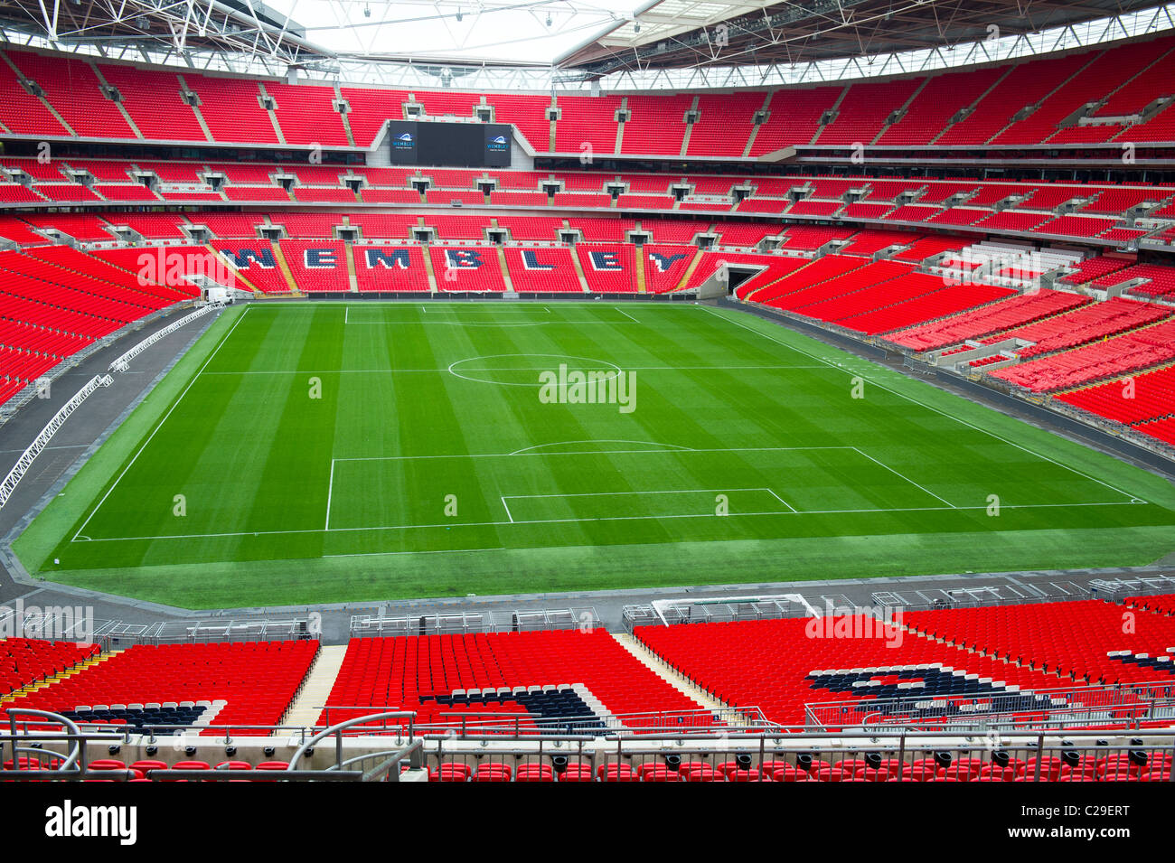 Wembleystadion leer Stockfoto