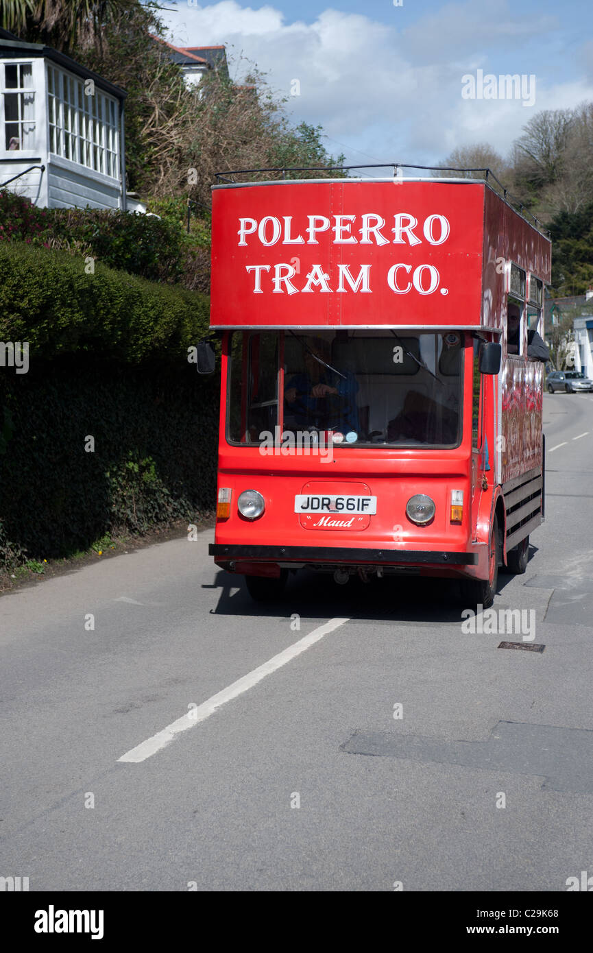 Polperro Straßenbahn Stockfoto