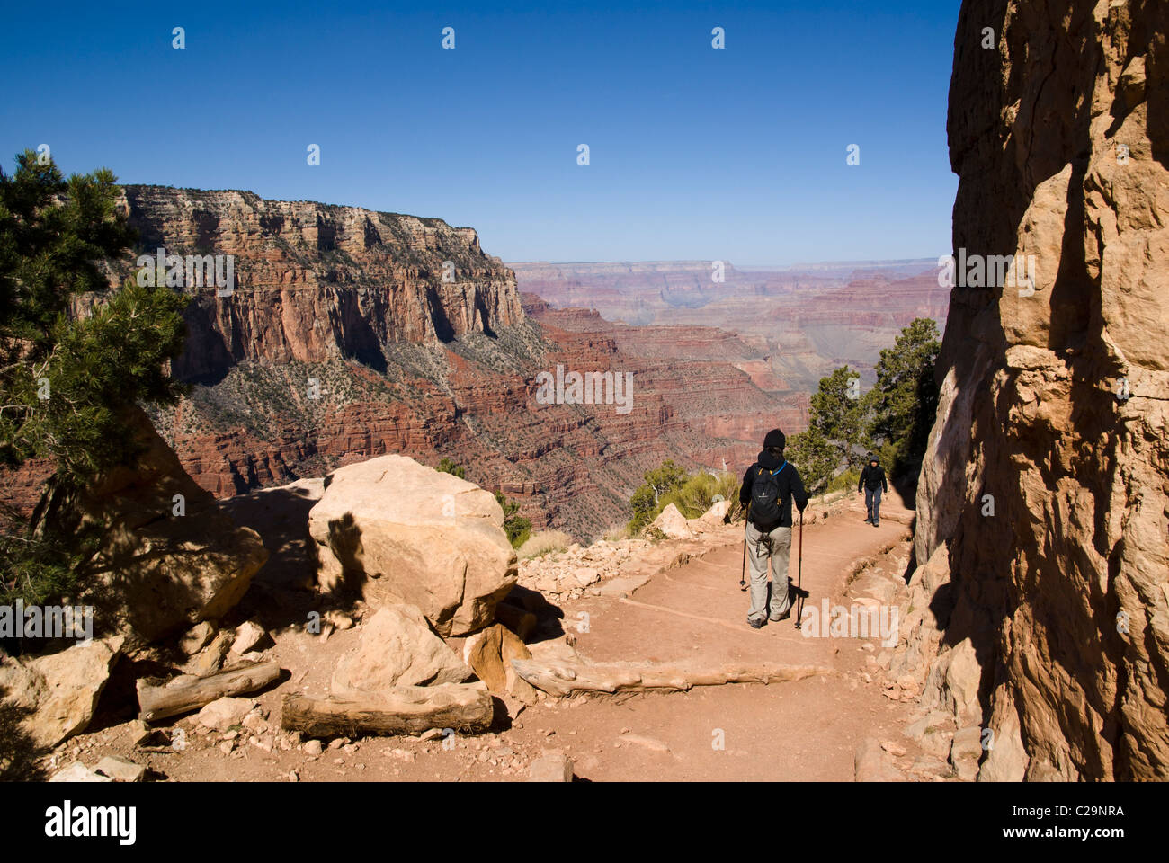 South Kaibab Trail, Grand Canyon National Park, Arizona, USA. Stockfoto