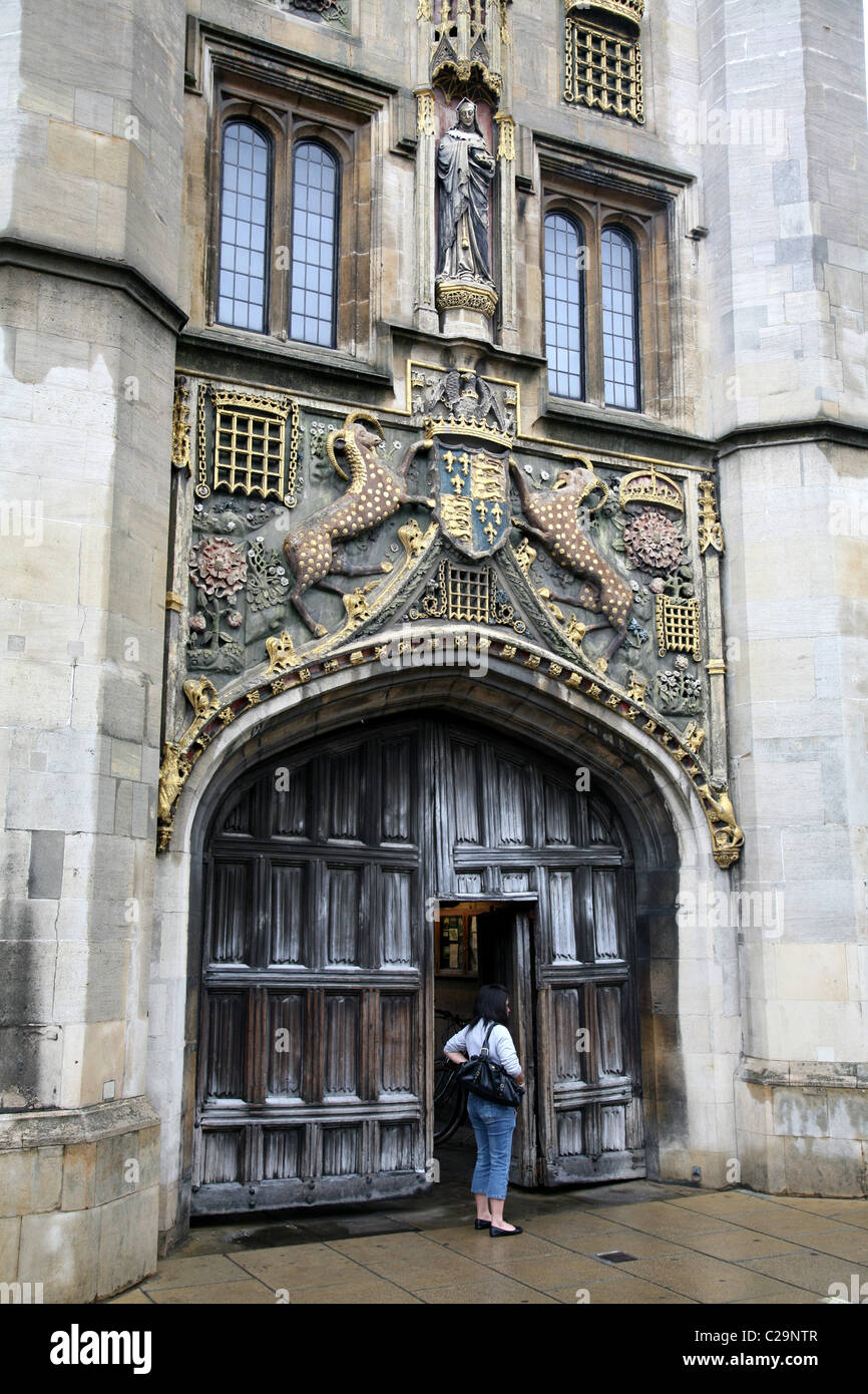 Jesus College in Cambridge Universität Eingang Stockfoto