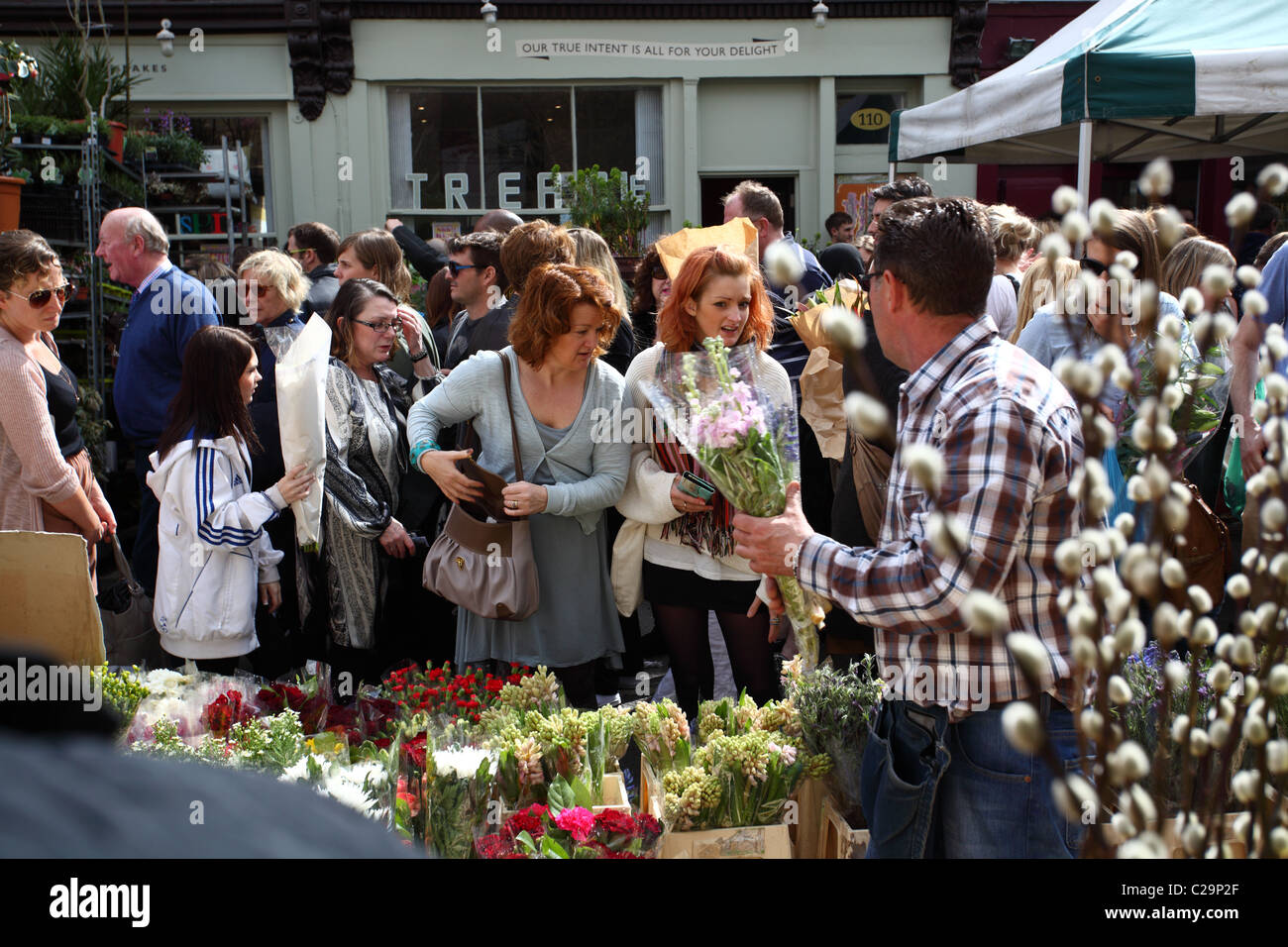 Columbia Road Flower market London UK Stockfoto