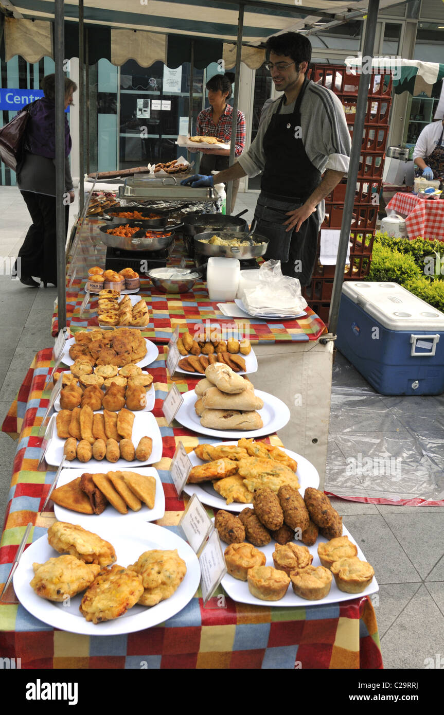 Portugiesische Algarve Garküche in Brunswick Square, Bloomsbury, London, Großbritannien. Stockfoto
