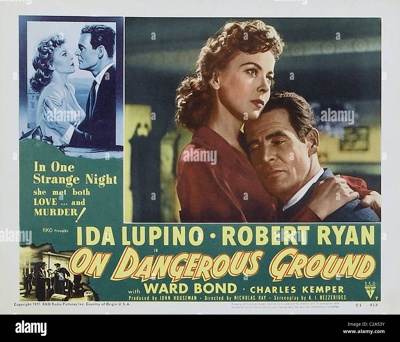 AUF GEFÄHRLICHEN BODEN (1951) IDA LUPINO, ROBERT RYAN NICHOLAS RAY (DIR) ONDG 005 MOVIESTORE COLLECTION AG Stockfoto