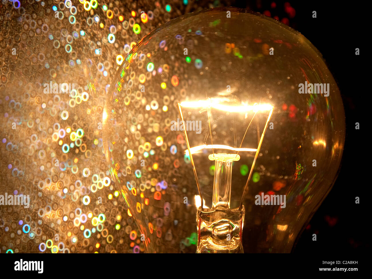 Wolfram Glühfaden Glühbirnen auslaufen ab 2012 in der EU Stockfoto