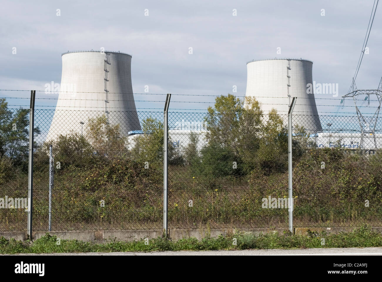 stillgelegte Atomkraftwerk - Trino Vercellese - Piemont - Italien Stockfoto