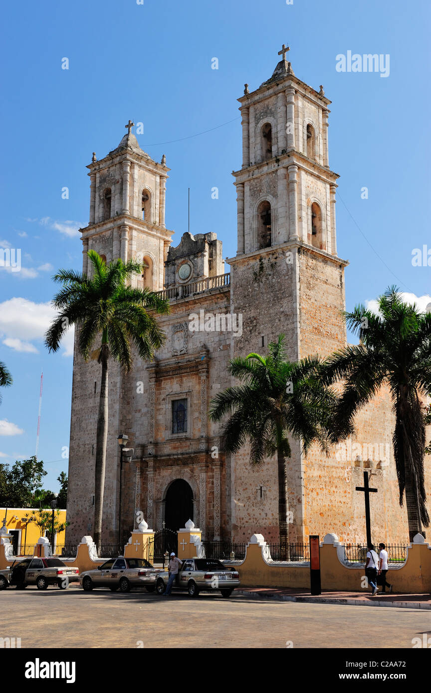 Iglesia de San Bernardino de Siena in Valladolid, Yucatan, Mexiko Stockfoto