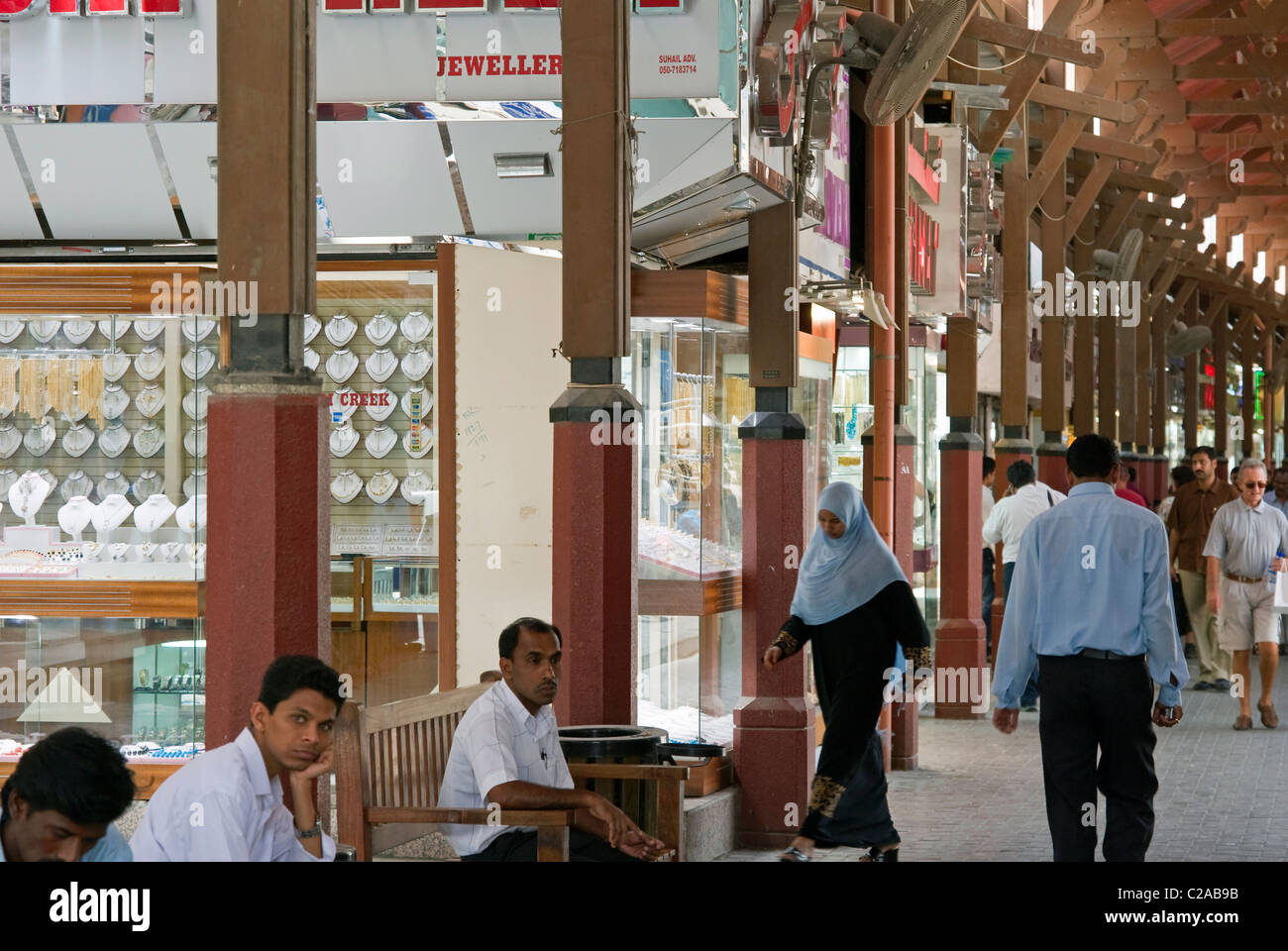 Der Gold Souk, Dubai, Vereinigte Arabische Emirate, Naher Osten Stockfoto