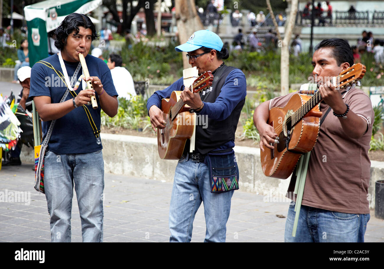 Traditionelle mexikanische Band Oaxaca-Stadt-Mexiko Stockfoto