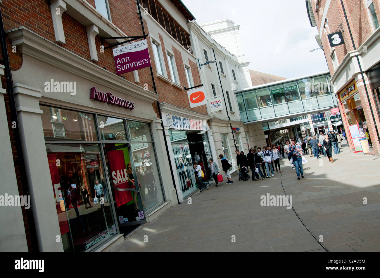 Whitefriars shopping center Canterbury Stadt Kent England Stockfoto