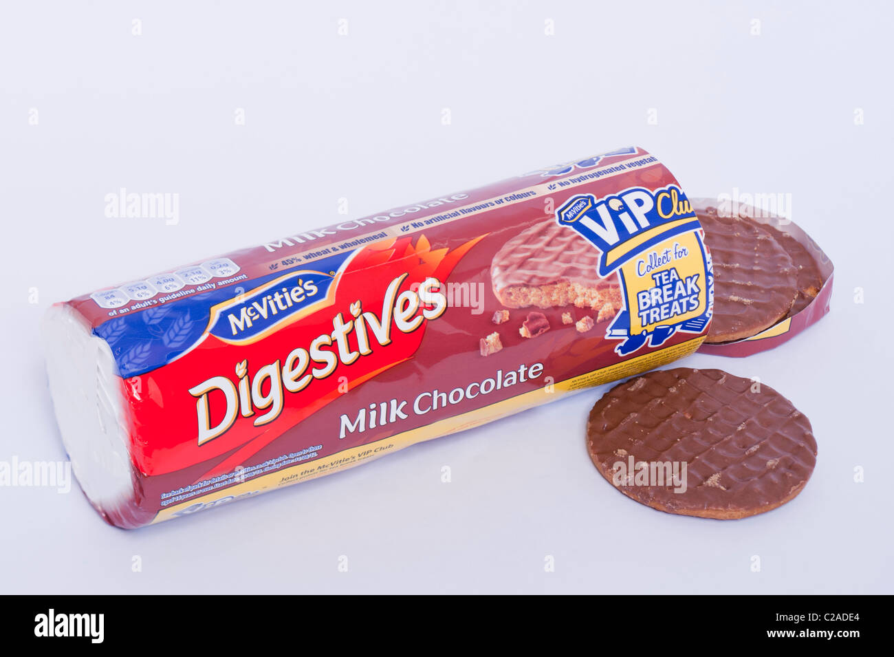 Eine Packung Toffifees Milchschokolade Verdauungs-Kekse auf einem weißen Hintergrund Stockfoto