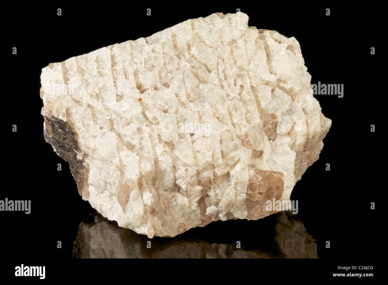 Grafischen Granit (magmatisches Tiefengestein), Kanada Stockfoto