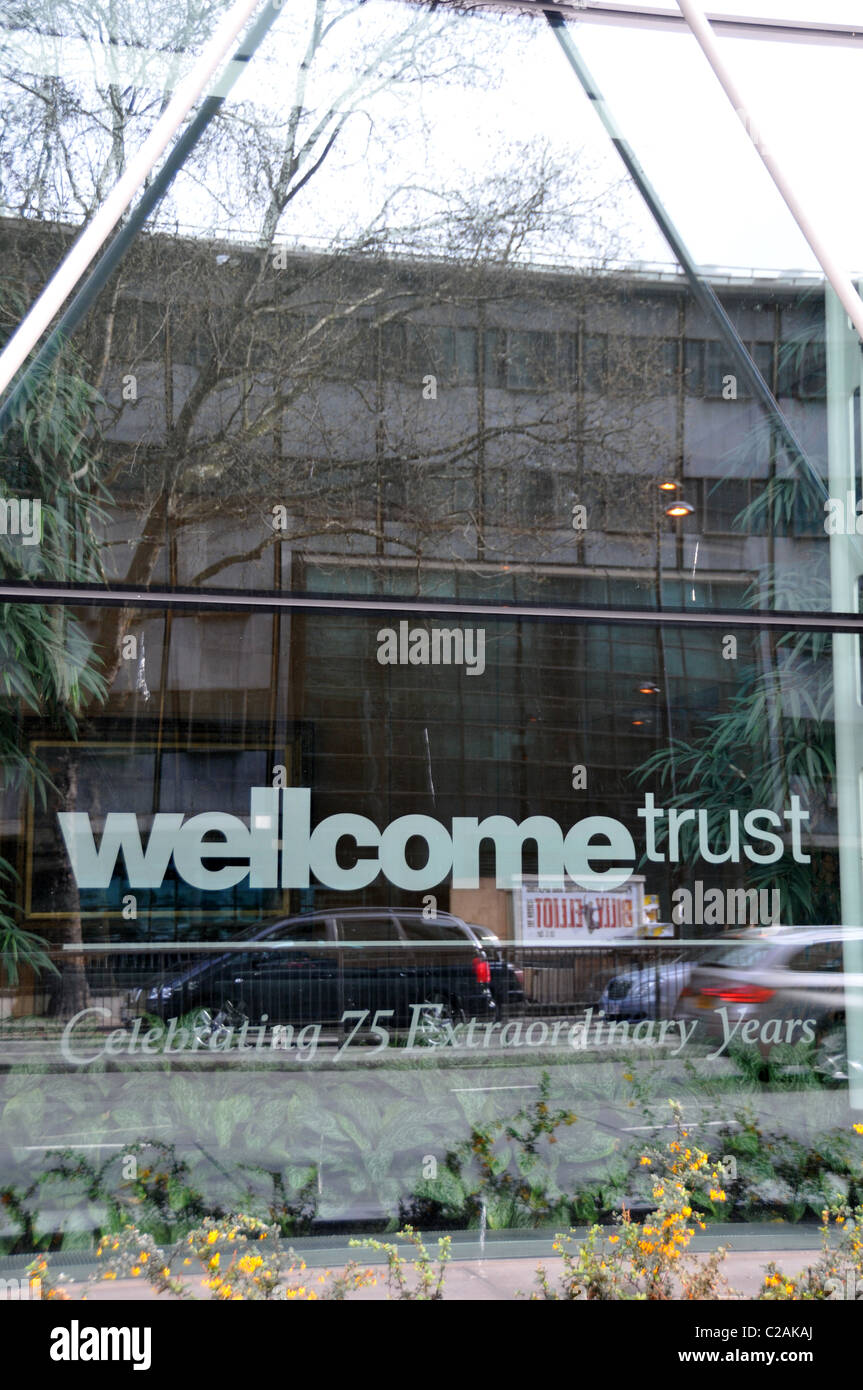 Wellcome Trust Euston Road Gallery Kunst Fenster Stockfoto