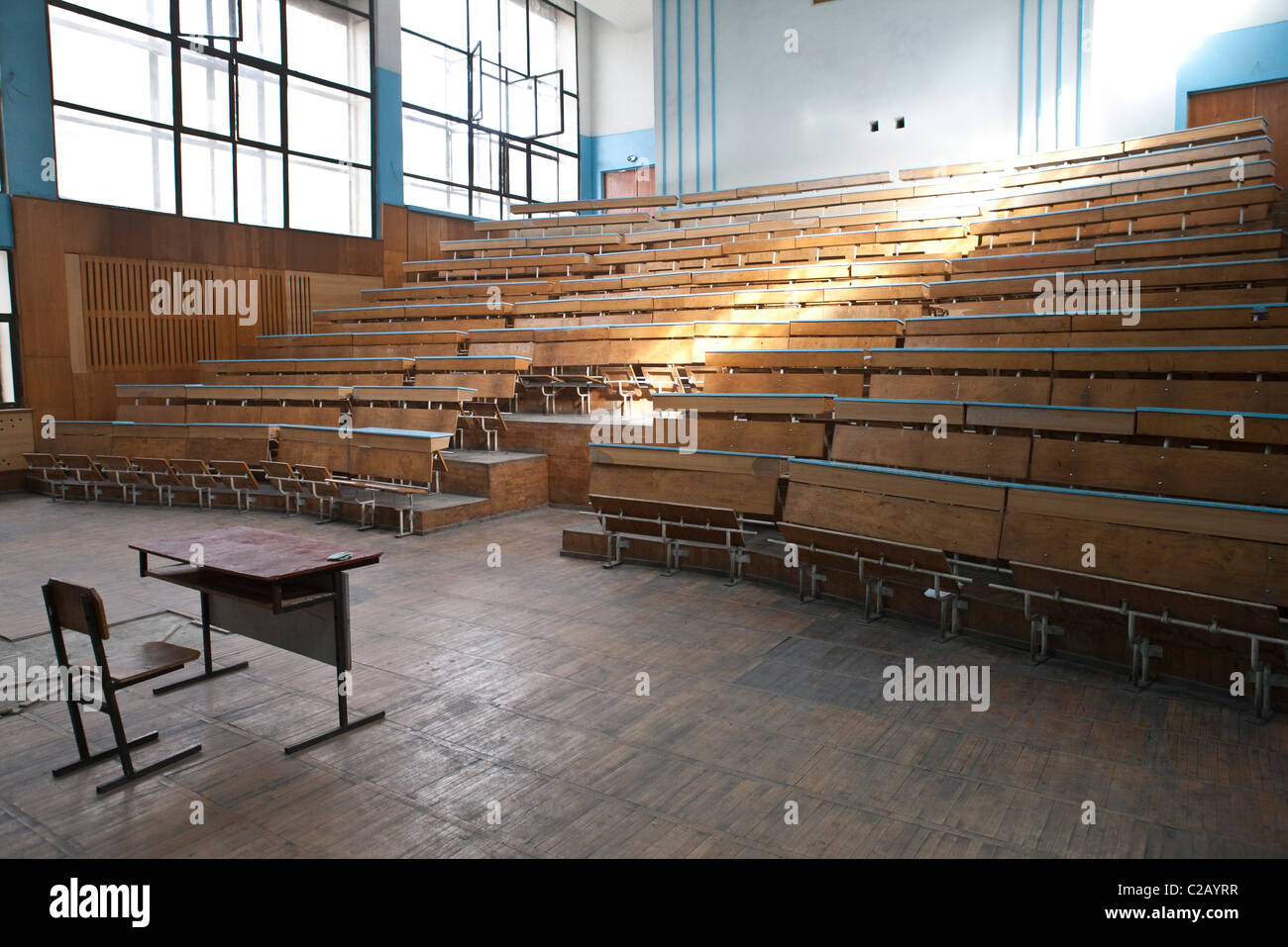 Leeren Hörsaal Stockfoto