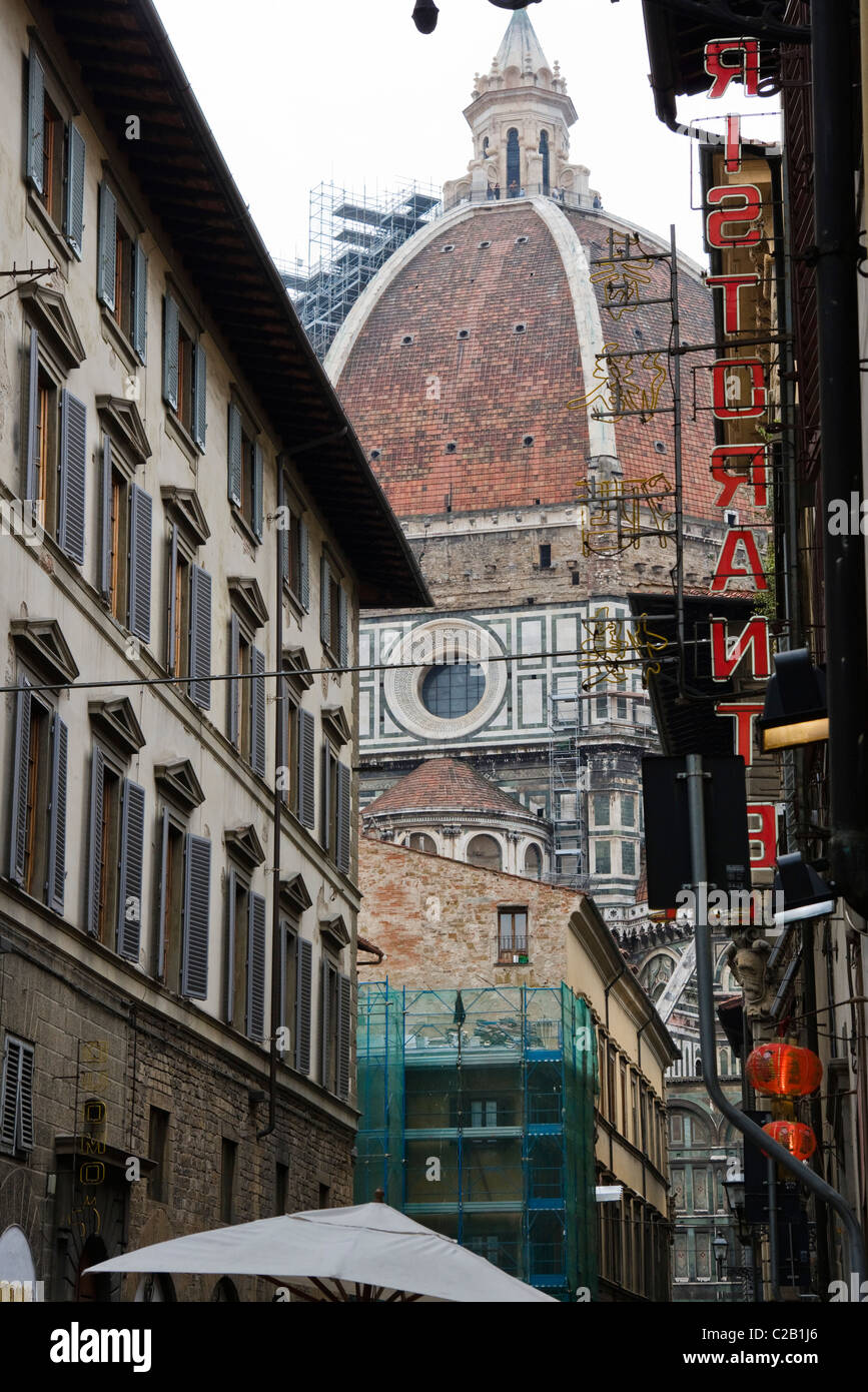 Florenz, Blick auf den Dom von Florenz Stockfoto