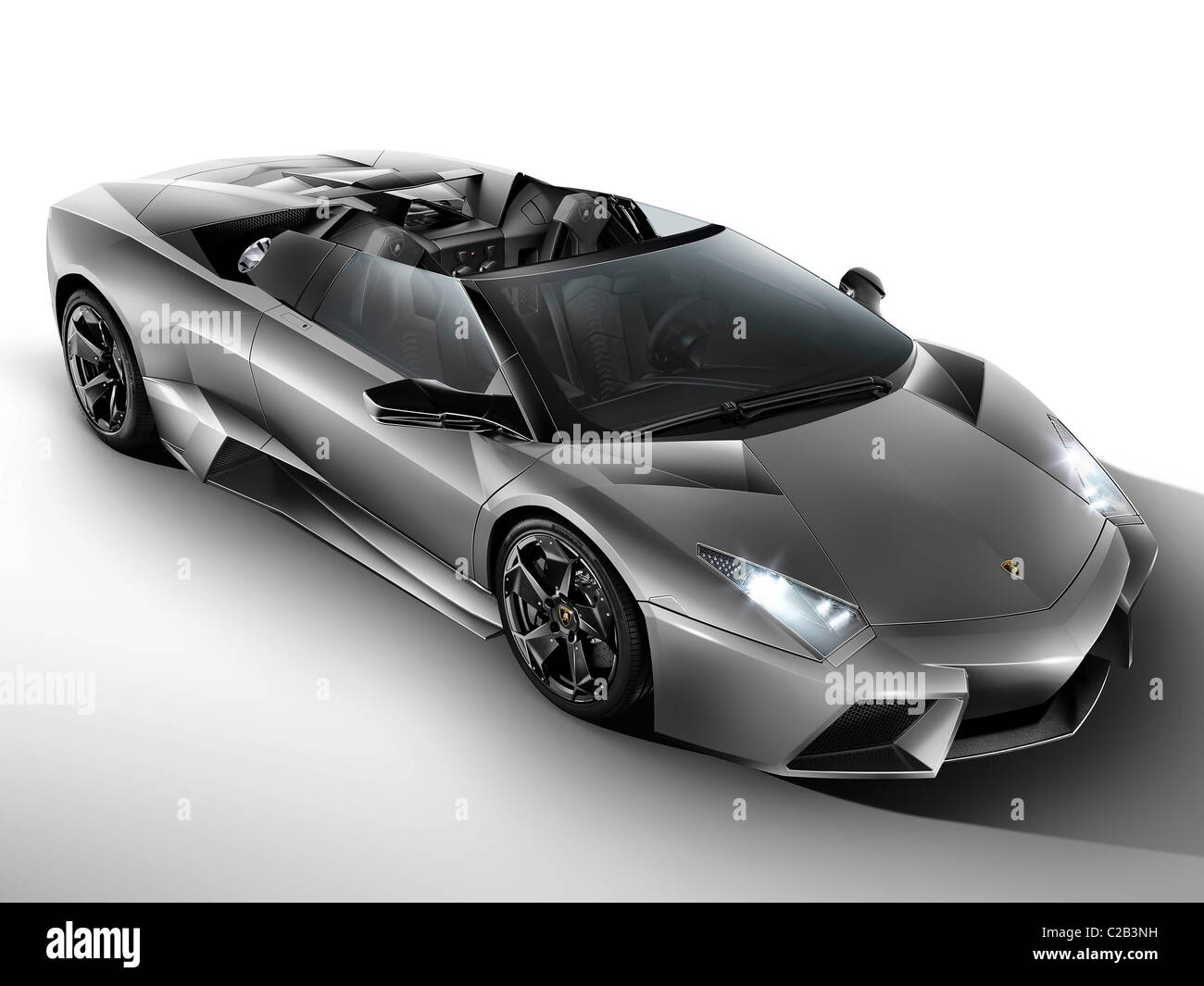 Lamborghini präsentiert der Reventon Roadster. Der 6,5-Liter-Zwölfzylinder-erzeugt 493 kW (670 PS), katapultiert den Roadster Stockfoto