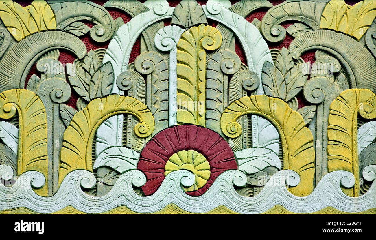 Art-Deco-Detail, South Beach, Miami Stockfoto