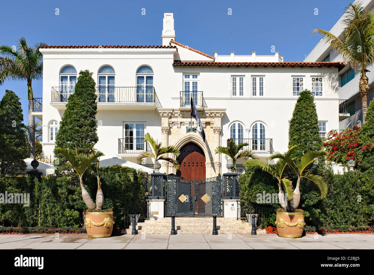 Versace Villa Villa Barton G Weiss, South Beach, Miami Stockfoto
