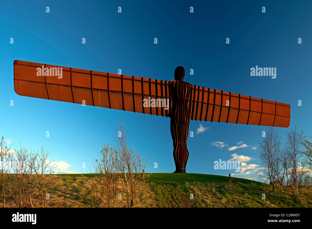 Gormleyss Engel des Nordens in Gateshead im Nachmittag Licht, Tyne and Wear Stockfoto