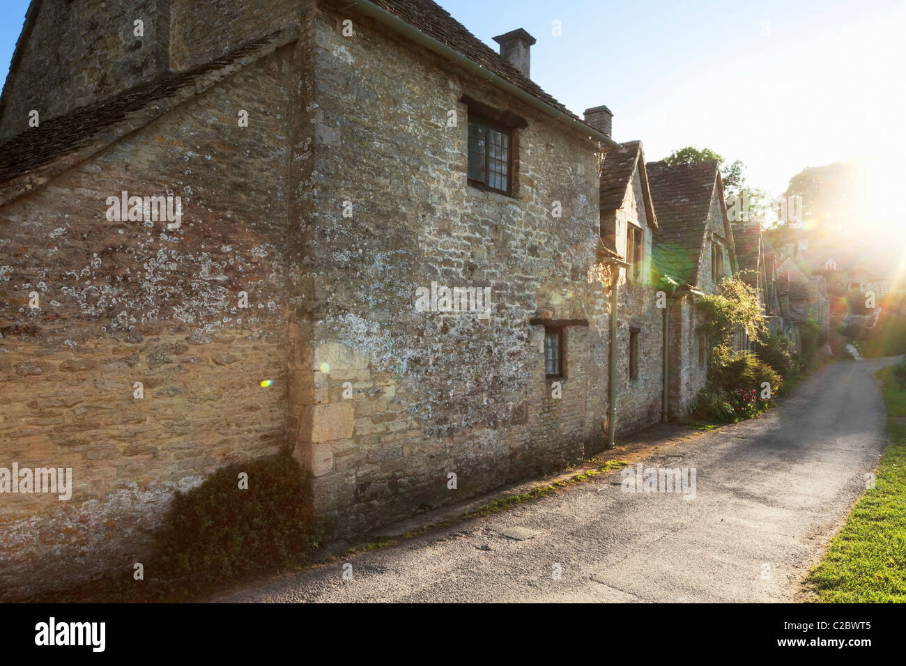 Arlington Row; Bibury; Gloucestershire; Cotswolds; England Stockfoto