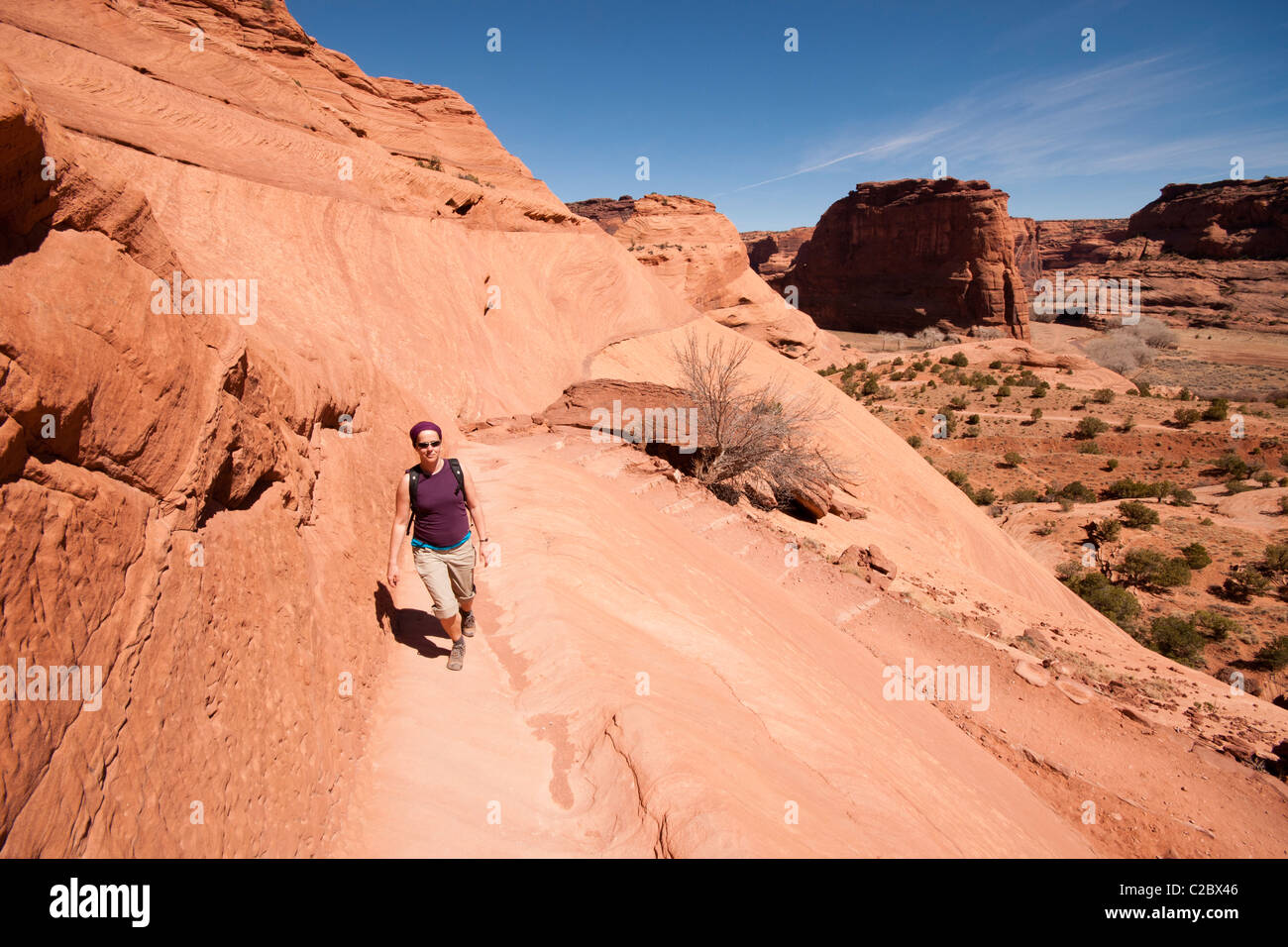 Canyon de Chelly National Monument. Chinle, Arizona, Vereinigte Staaten von Amerika. Stockfoto