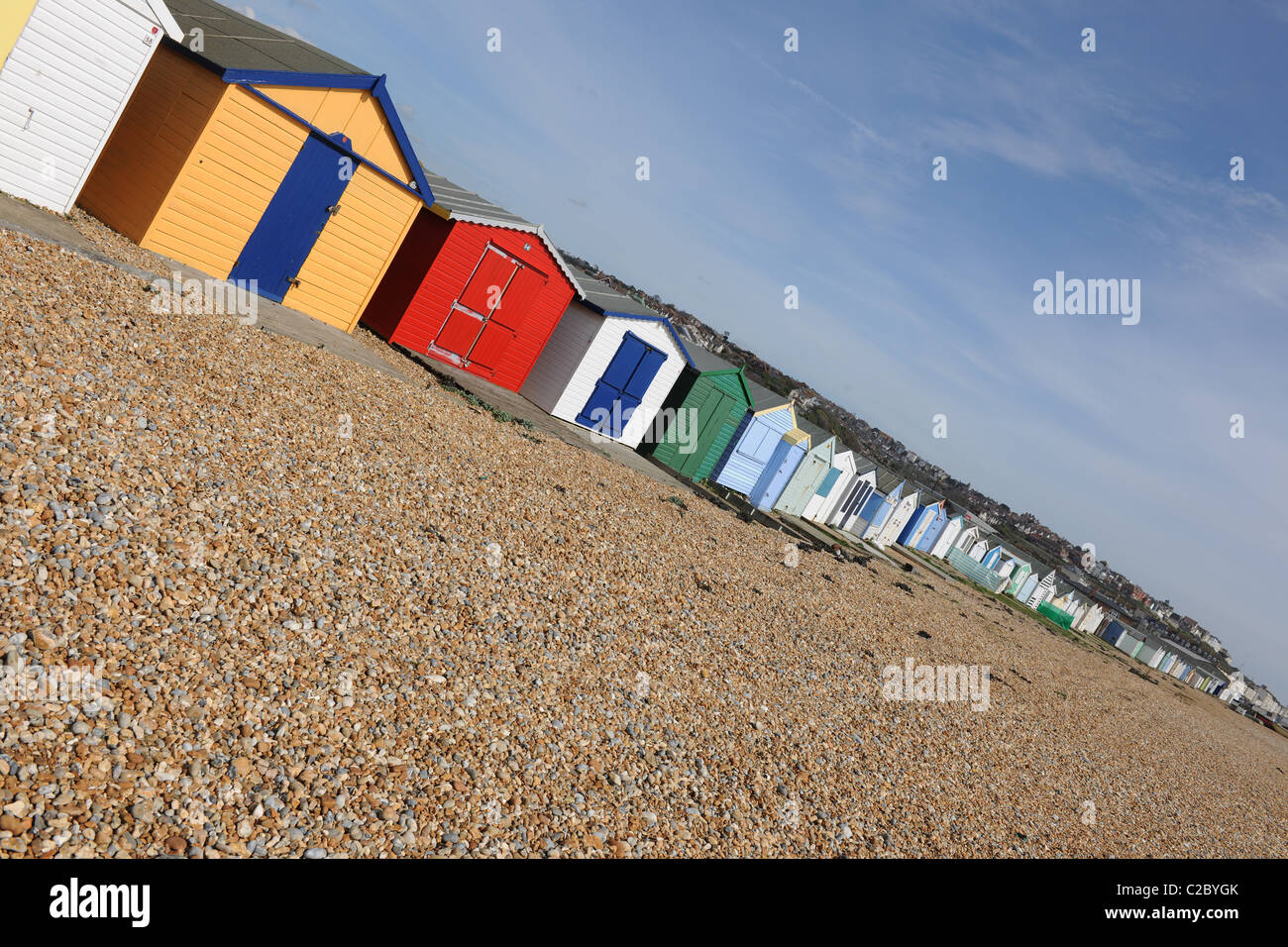 Strandhütten Stockfoto