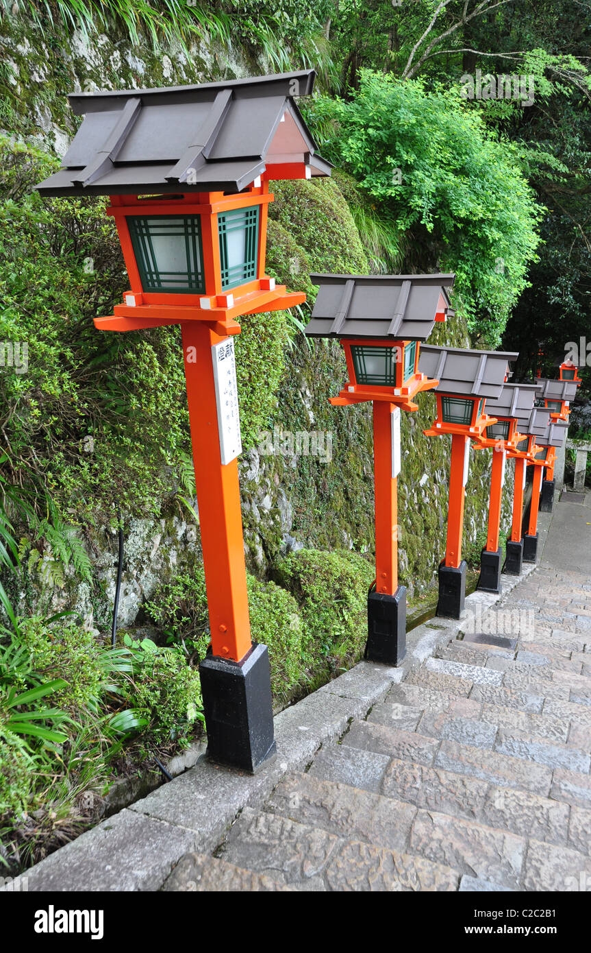 Kurama-Dera und Kibune - Jinja Schrein in Kyōto, Japan Stockfoto