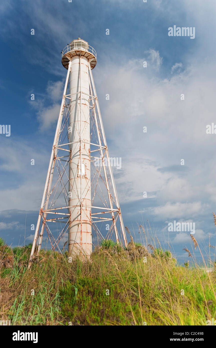 Boca Grande hinten Rangelight. Gasparilla Island FL Stockfoto