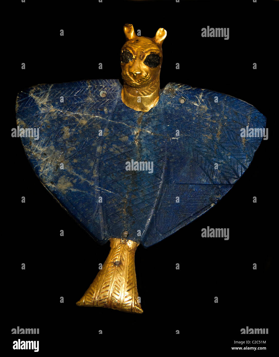 Gott Ningirso Löwe geleitet EagleSumyria Lapislazuli gold Ihre sumerische Mesopotamien alte Damaskus-Syrien Stockfoto