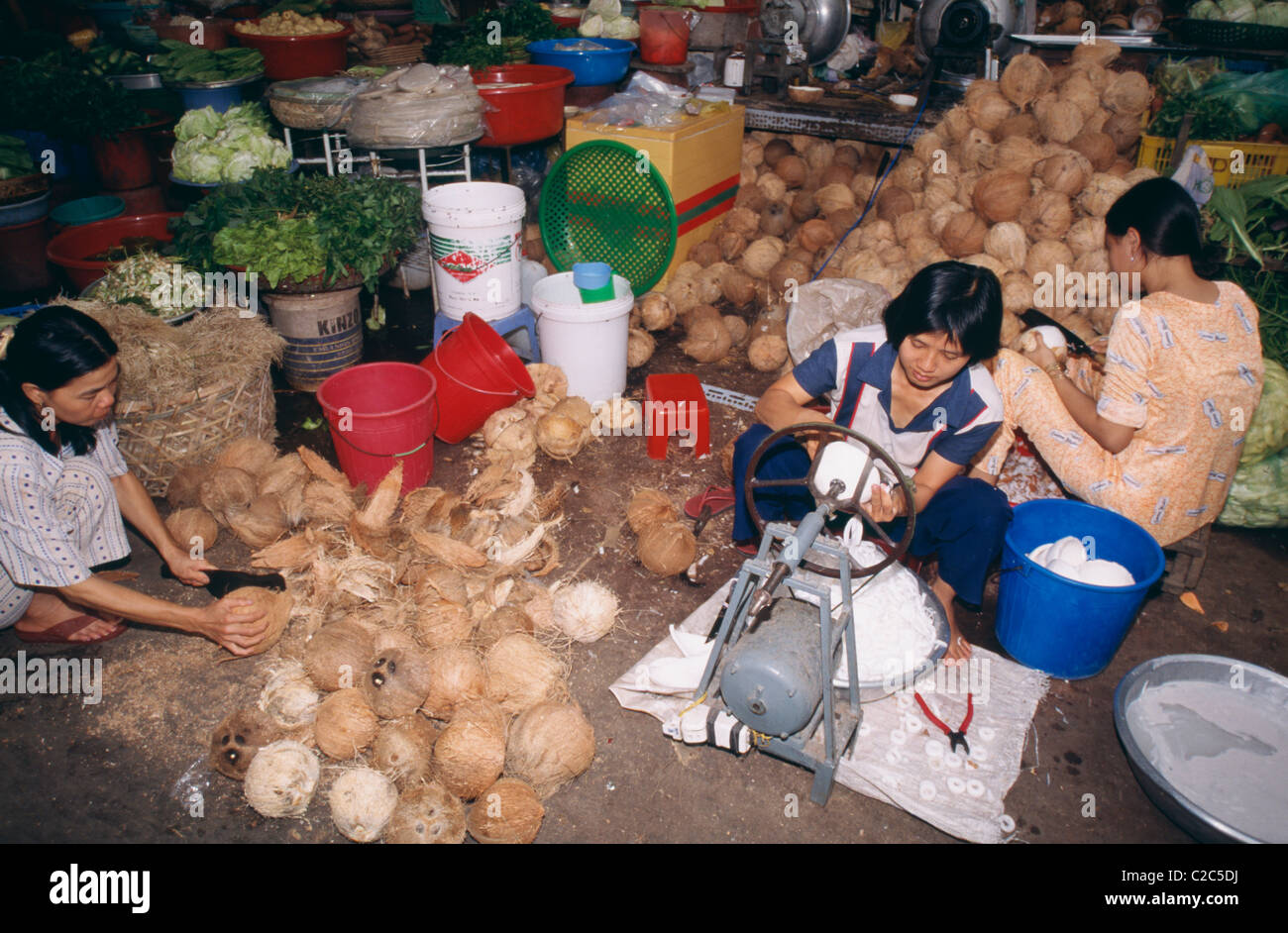 Cantho Mekong Delta Kambodscha Stockfoto