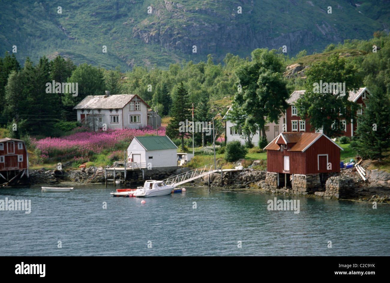 Trollfjord LofotenInseln Norwegen Stockfotografie Alamy