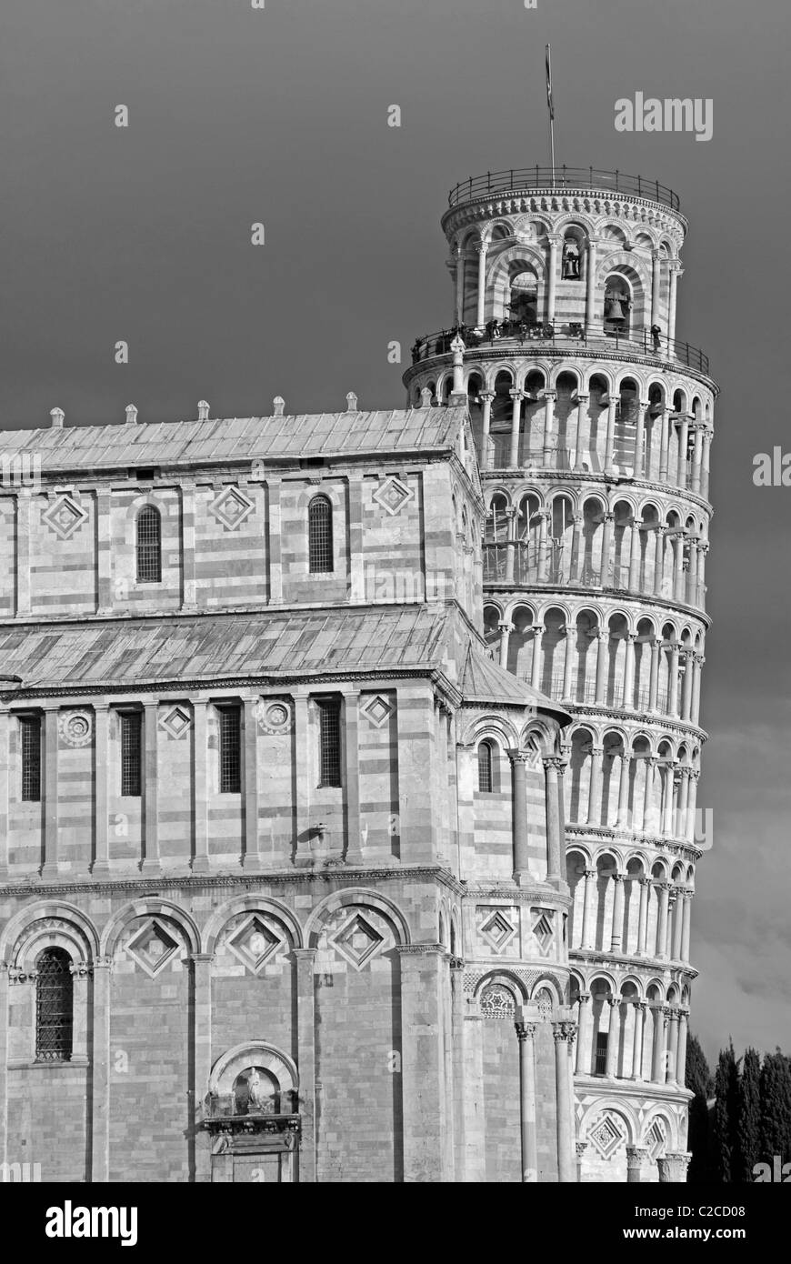 Kathedrale und Neigung Turm, Pisa. Toskana, Italien Stockfoto