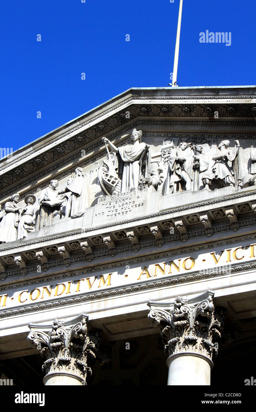 Royal Exchange Fassade, City of London, England, UK Stockfoto
