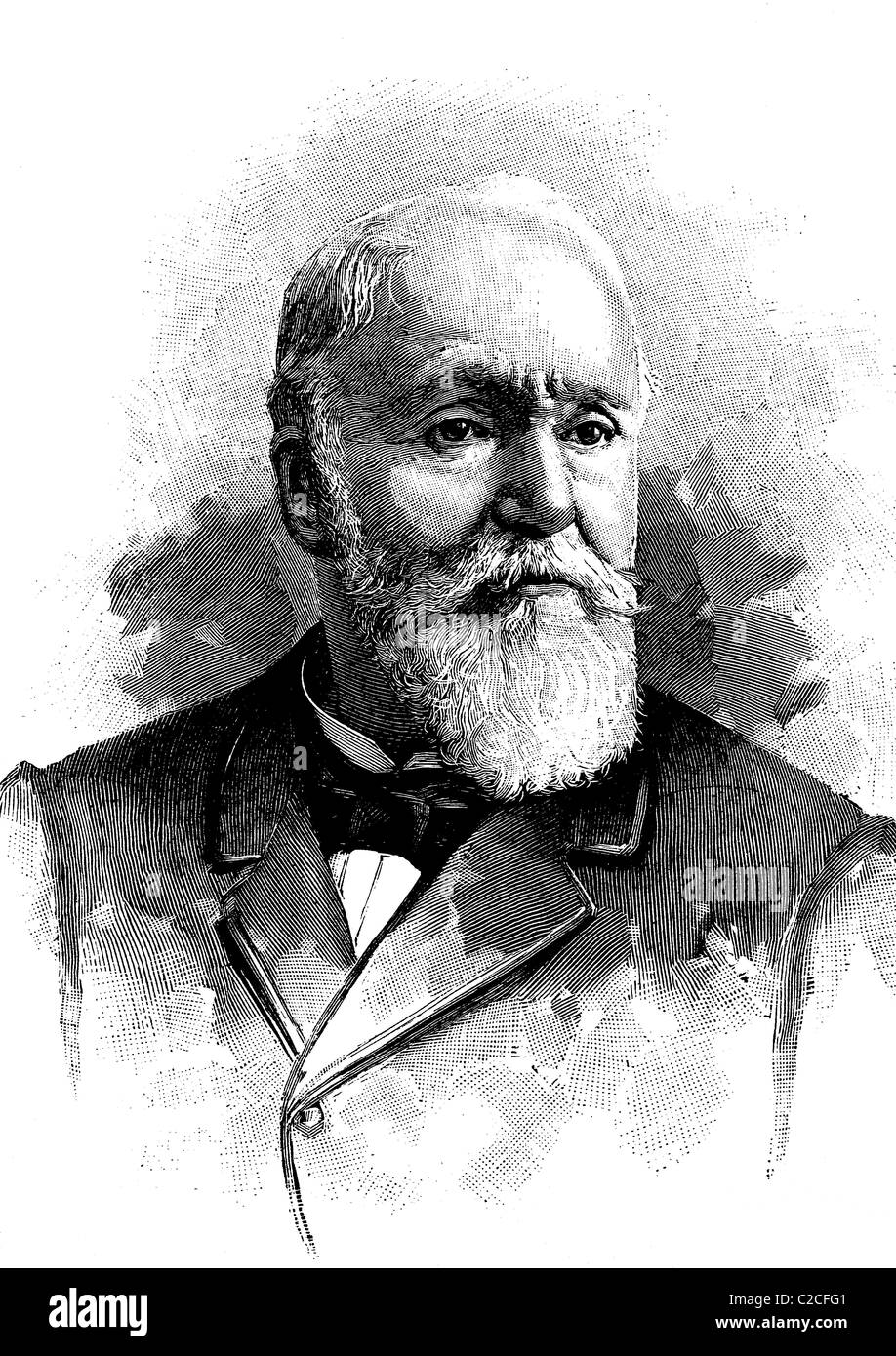 Paul-Armand Challemel-Lacour, 1827-1896, französischer Politiker und Präsident des Senats, historische Abbildung ca. 1893 Stockfoto