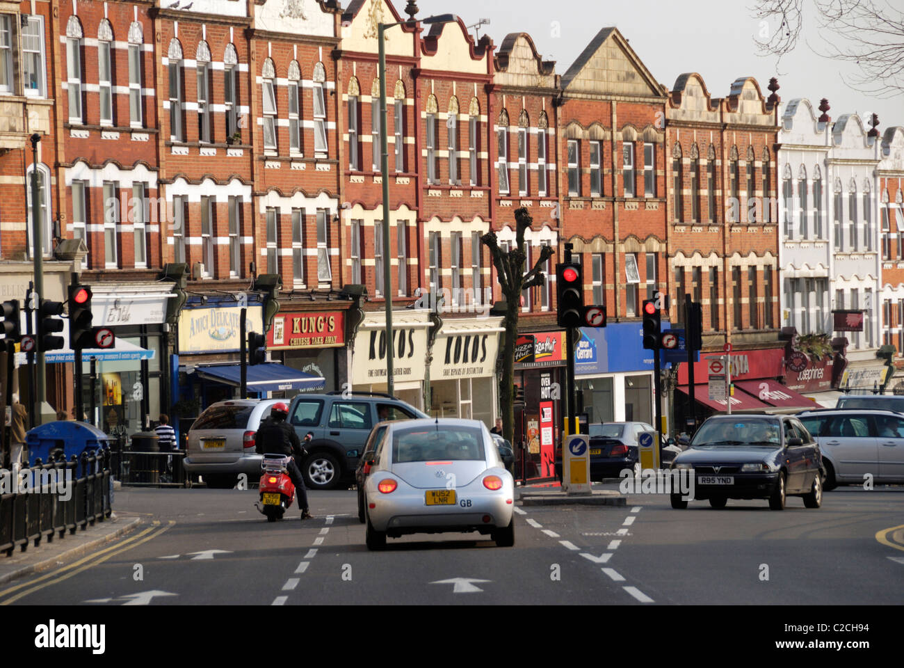 High Road, East Finchley, London, England Stockfoto