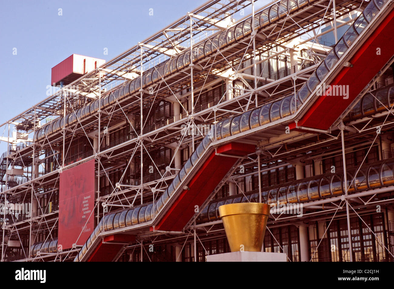 Kunst Museum Georges Pompidou Paris, Frankreich Stockfoto