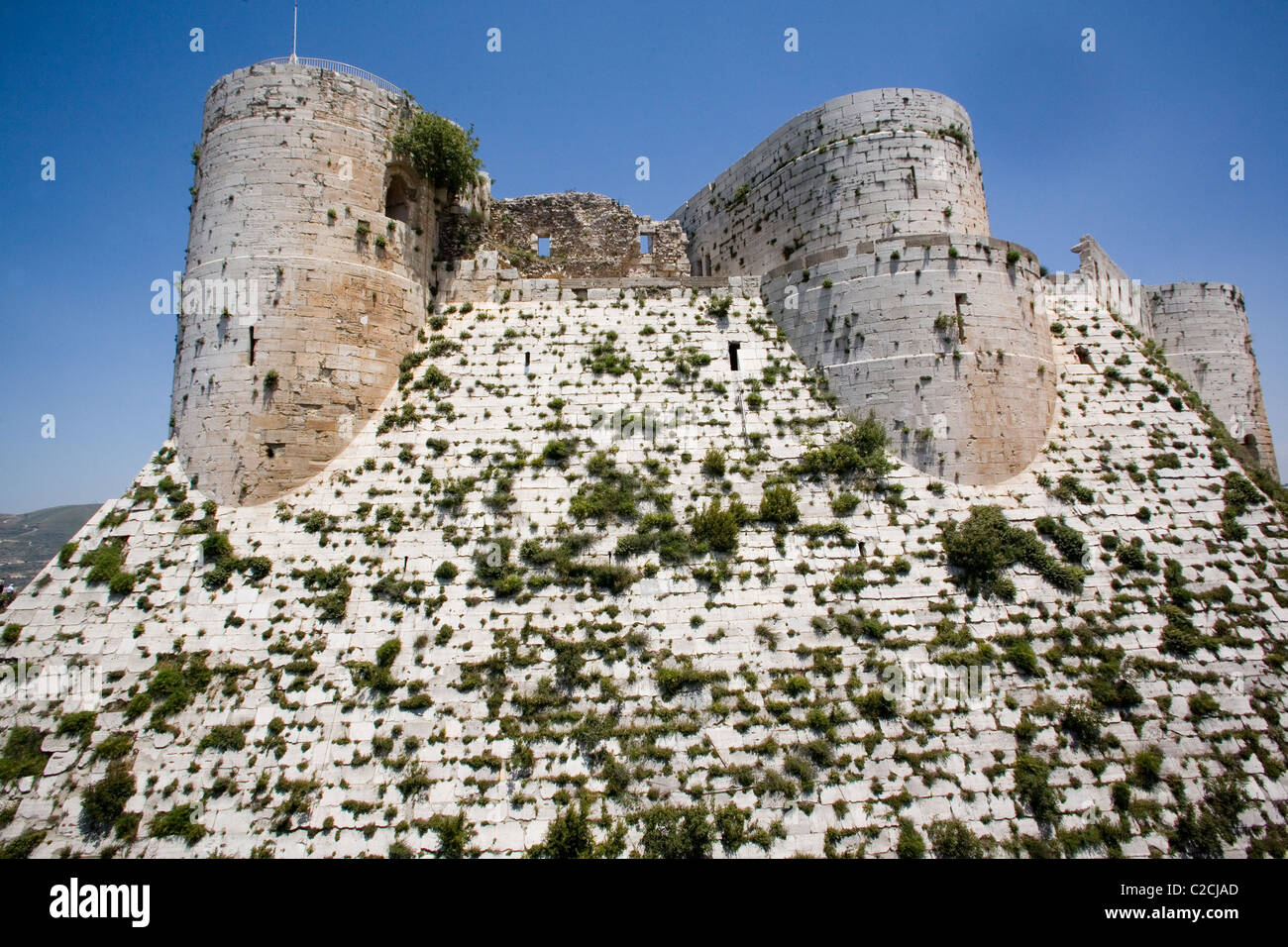 Krak De Chevaliers Syrien Stockfoto