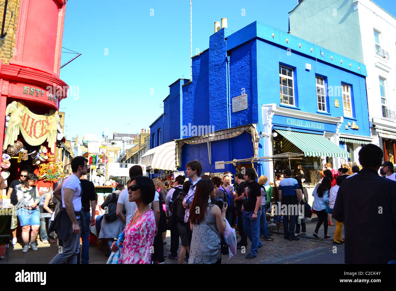 Portobello Road Market Notting Hill London UK ARTIFEX LUCIS Stockfoto