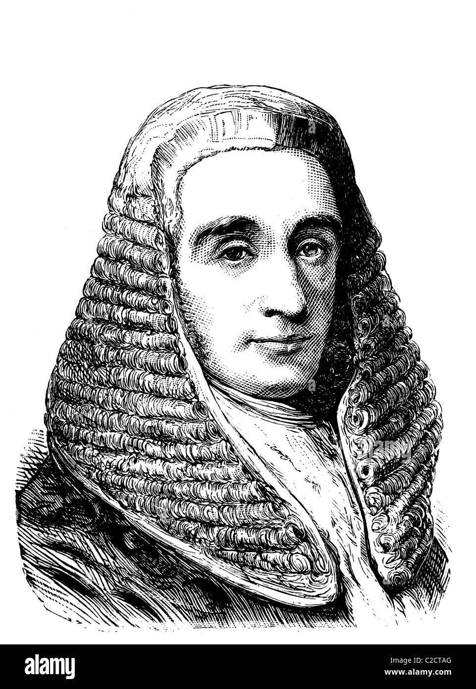 Sir Joseph Napier, Lordkanzler von Irland, historische Abbildung, 1884 Stockfoto