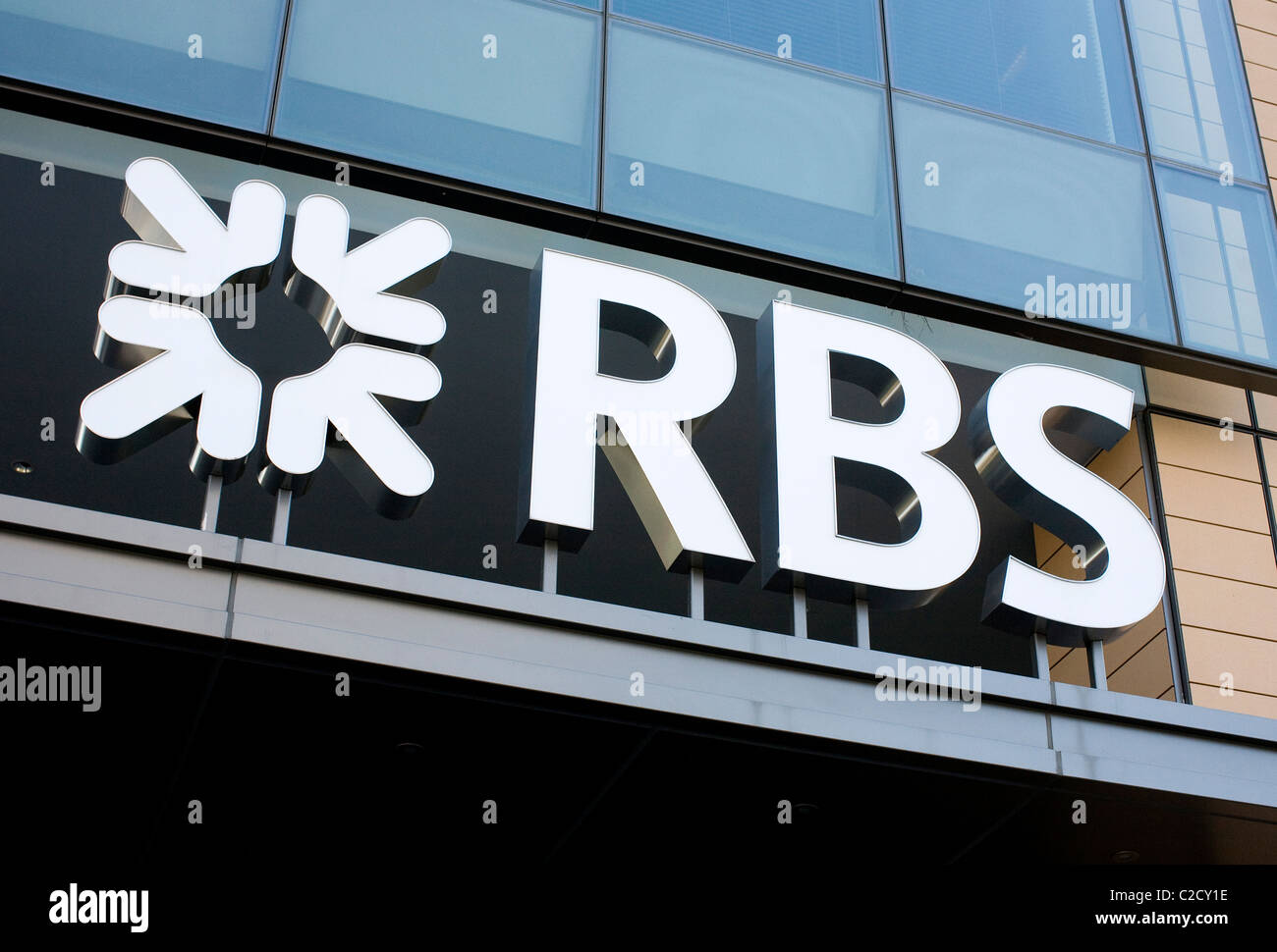 Ein Bürogebäude der Royal Bank Of Scotland (RBS). Stockfoto