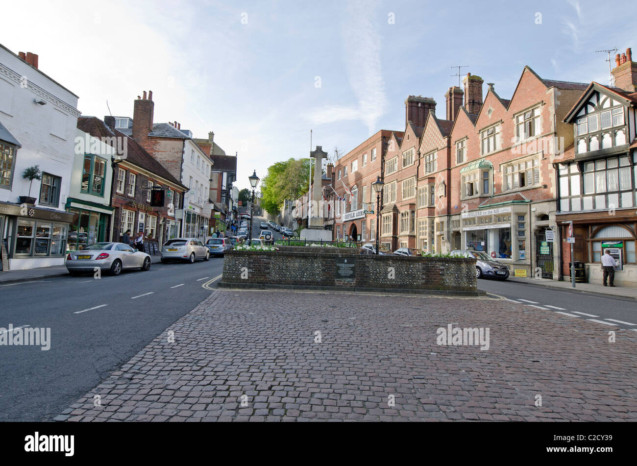 Arundel High Street West Sussex England Uk Stockfoto