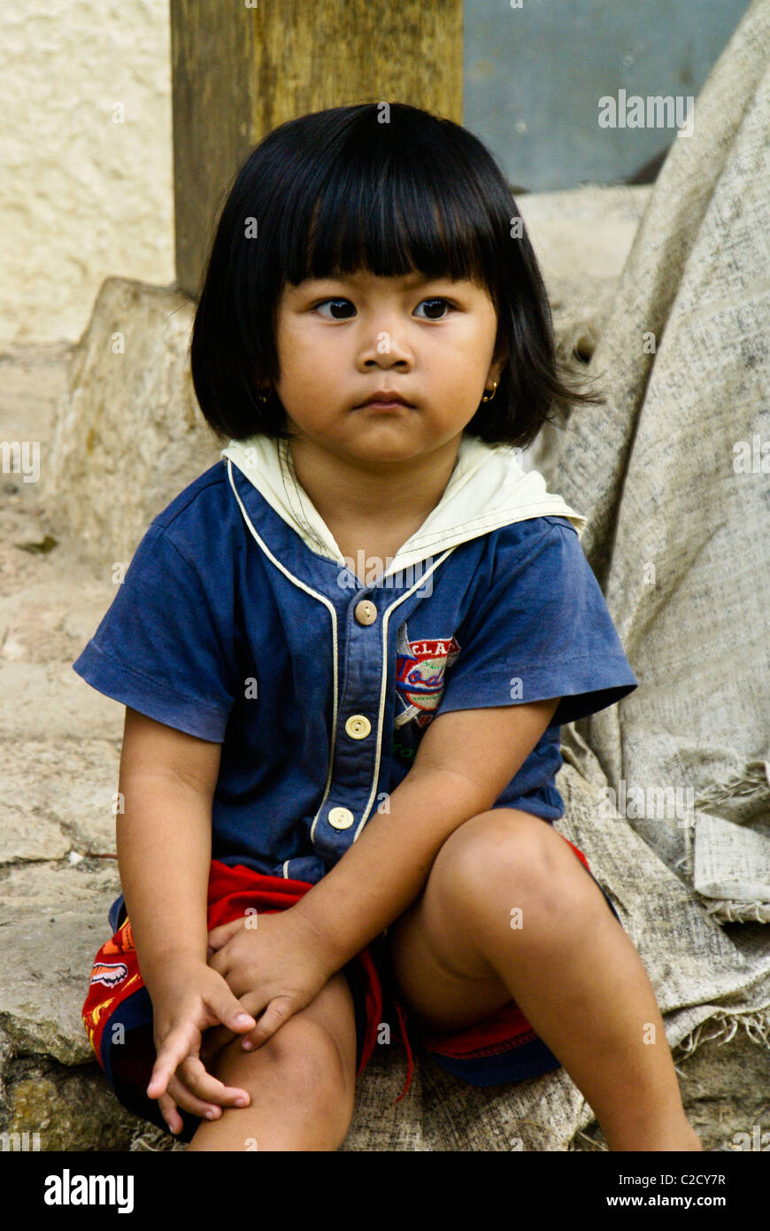 Junges Mädchen, Tana Toraja, Süd-Sulawesi, Indonesien Stockfoto