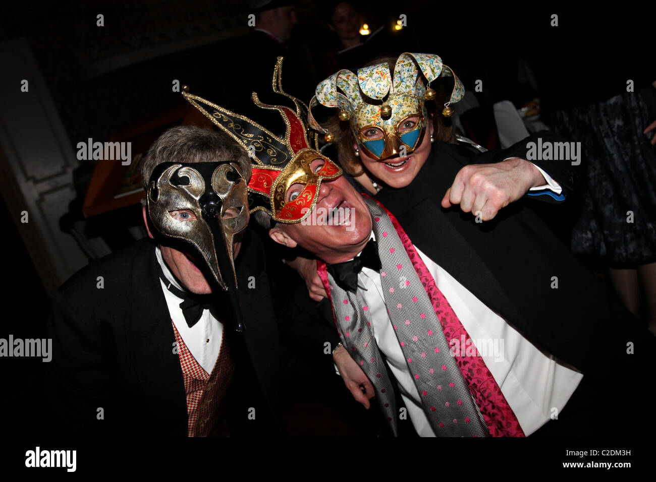 Maskenball in Brighton, East Sussex, UK. Stockfoto