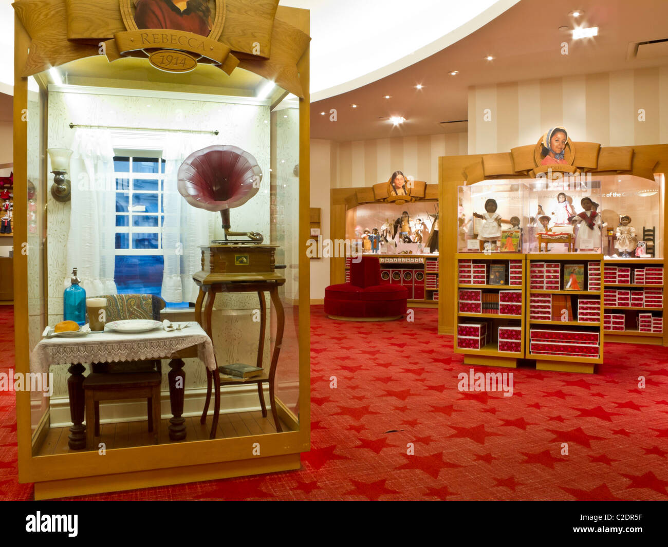 American Girl Place Store Interieur, Fifth Avenue, New York Stockfoto