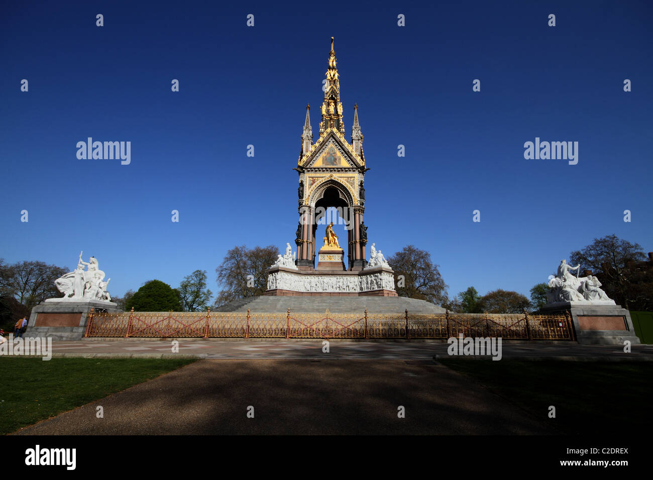 Albert Memorial Denkmal London Stockfoto