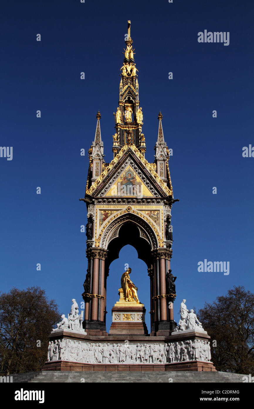 Albert Memorial Denkmal London Stockfoto