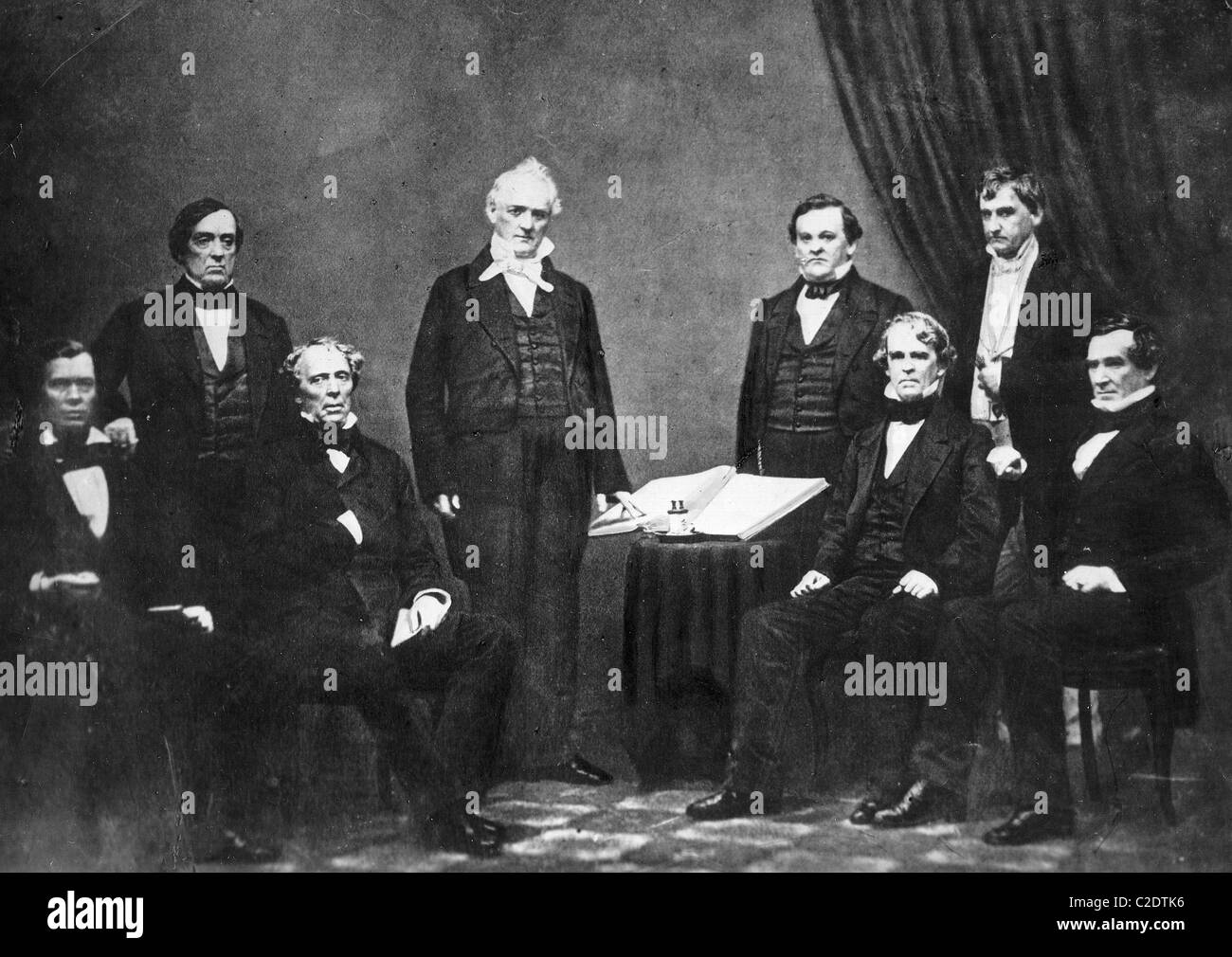 James Buchanan mit seinem Kabinett Stockfoto