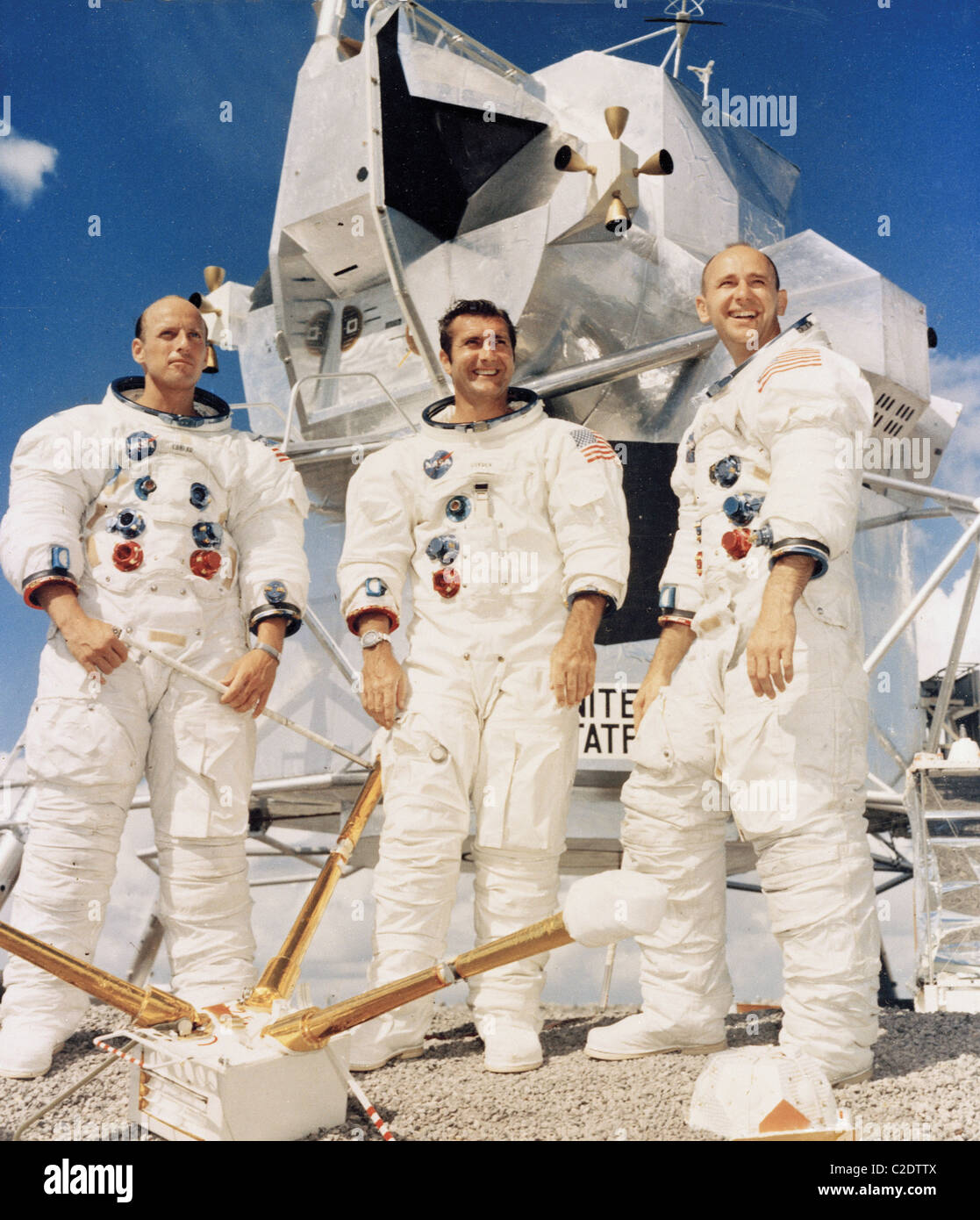 Besatzung der Apollo 12 Mondlandung Mission Prime Stockfoto